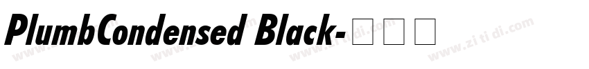 PlumbCondensed Black字体转换